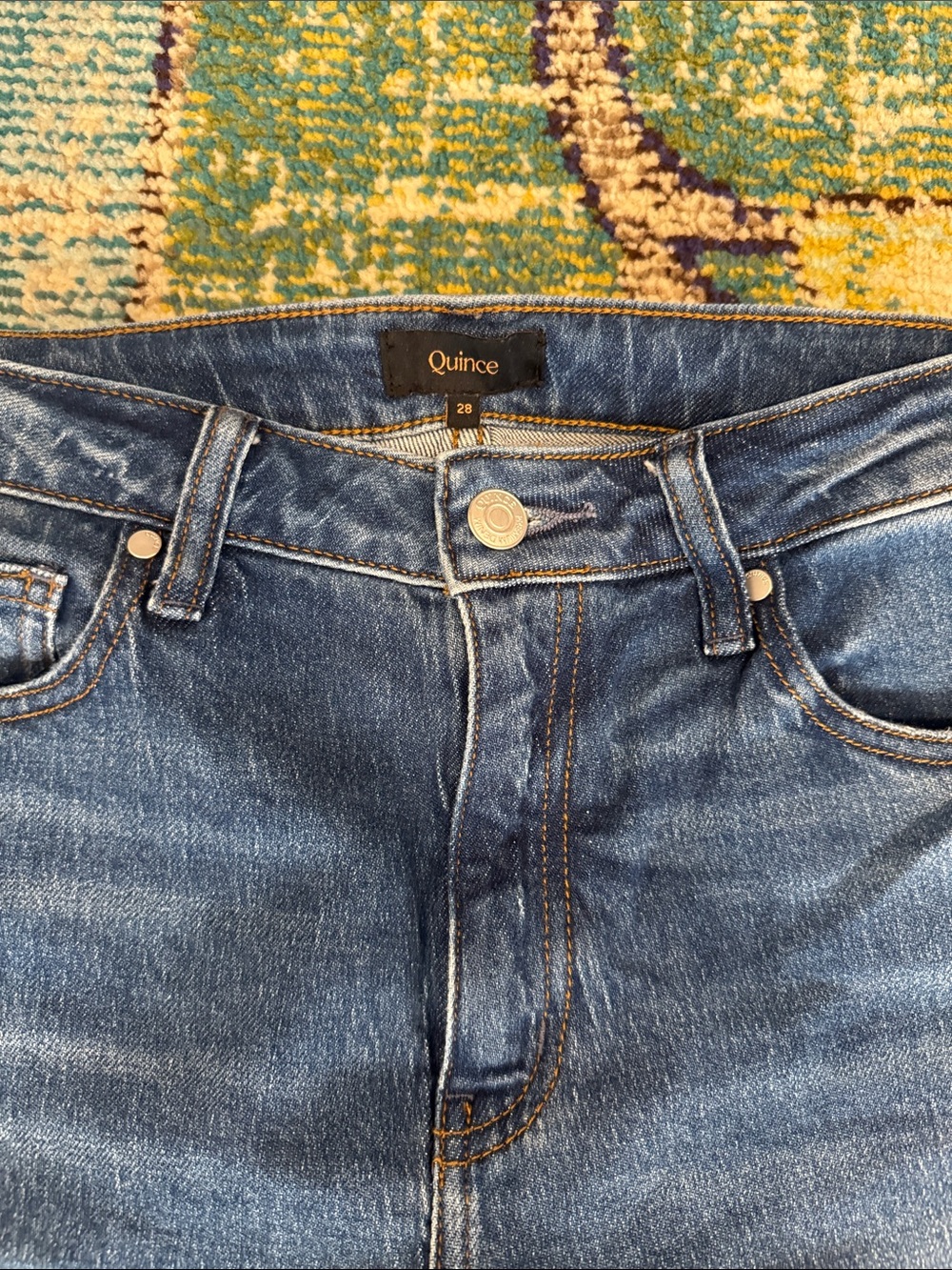 Quince Bella stretch relaxed straight short length 28 - Picture 3 of 5